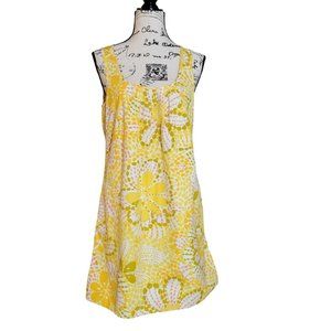 J. Crew Yellow Fiji Floral Joey Shift Dress with Pockets - Size 6